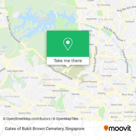 Gates of Bukit Brown Cemetery map