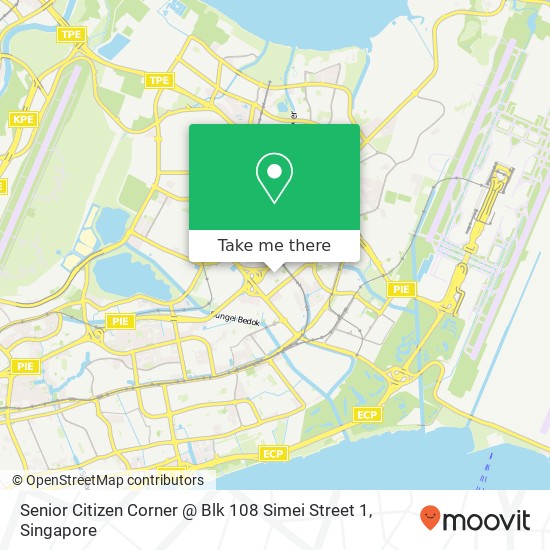 Senior Citizen Corner @ Blk 108 Simei Street 1 map