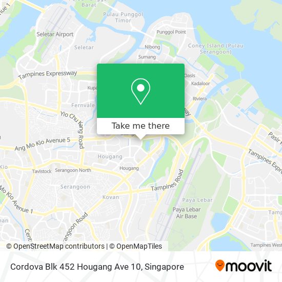Cordova Blk 452 Hougang Ave 10 map