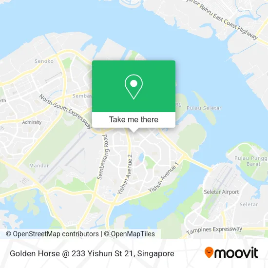 Golden Horse @ 233 Yishun St 21 map