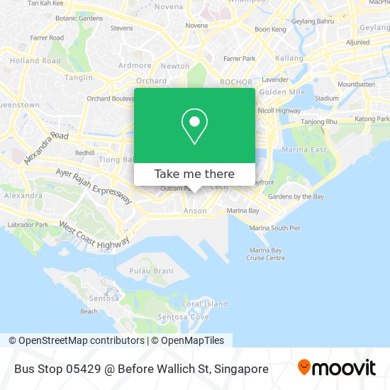 Bus Stop 05429 @ Before Wallich St地图