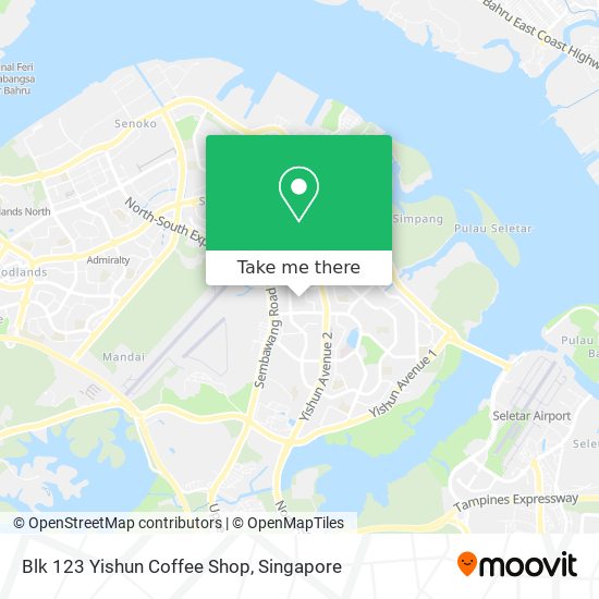 Blk 123 Yishun Coffee Shop map
