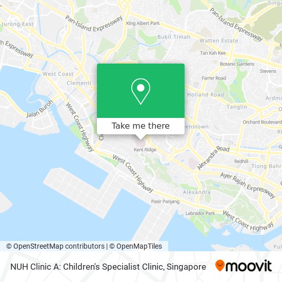 NUH Clinic A: Children's Specialist Clinic地图
