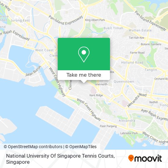 National University Of Singapore Tennis Courts地图