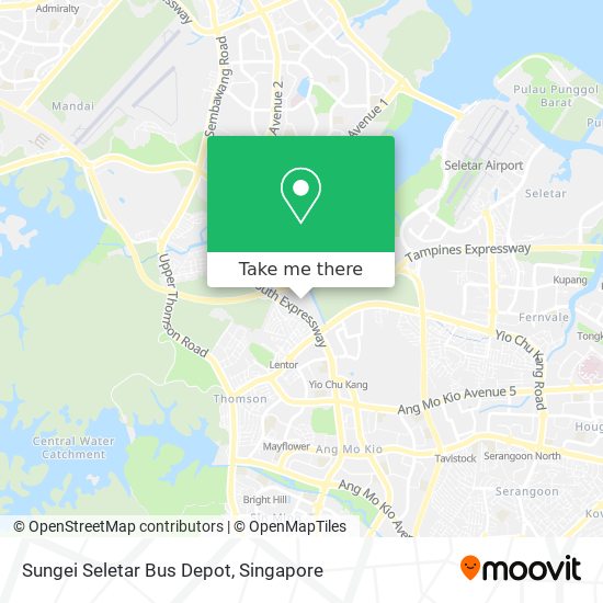 Sungei Seletar Bus Depot map