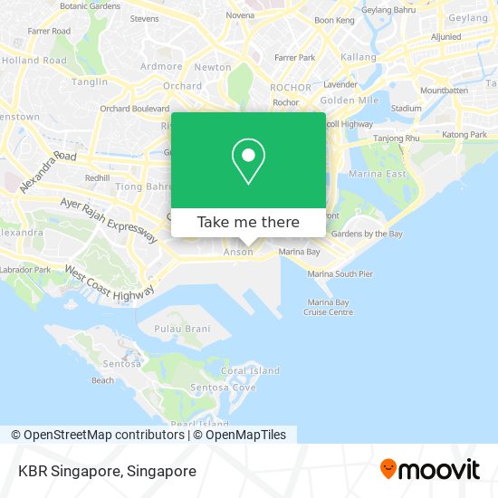 KBR Singapore map
