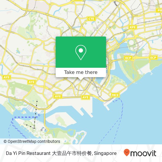 Da Yi Pin Restaurant 大壹品午市特价餐地图