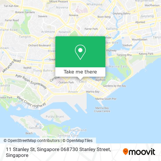 11 Stanley St, Singapore 068730 Stanley Street地图
