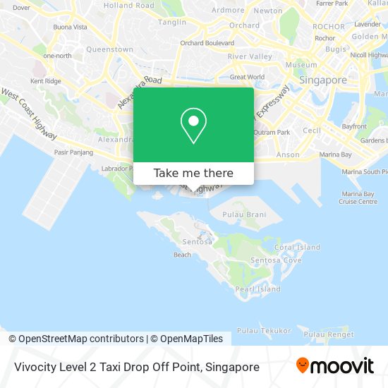 Vivocity Level 2 Taxi Drop Off Point map