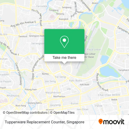 Tupperware Replacement Counter地图