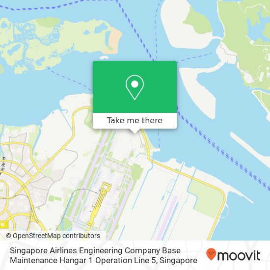 Singapore Airlines Engineering Company Base Maintenance Hangar 1 Operation Line 5地图