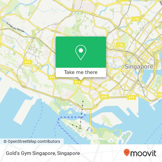Gold's Gym Singapore map