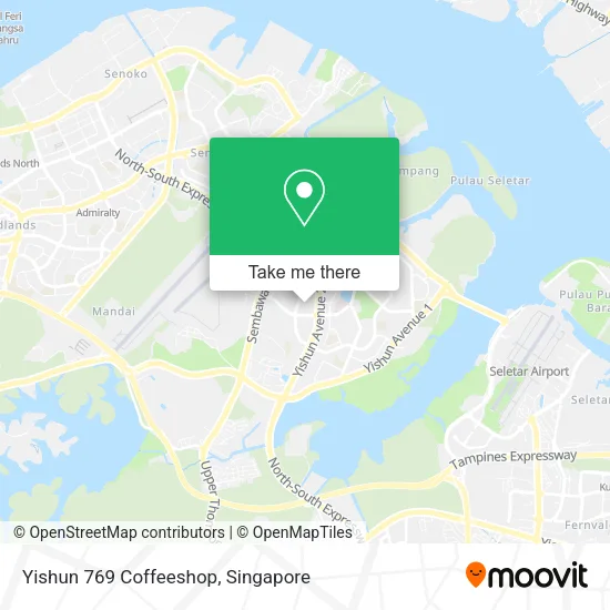 Yishun 769 Coffeeshop map