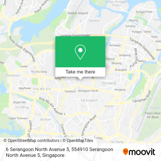 6 Serangoon North Avenue 5, 554910 Serangoon North Avenue 5地图