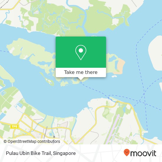 Pulau Ubin Bike Trail map