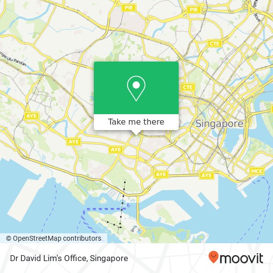 Dr David Lim's Office map