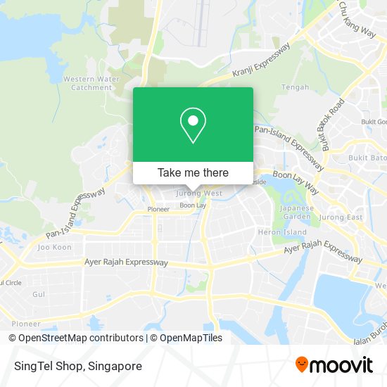 SingTel Shop map