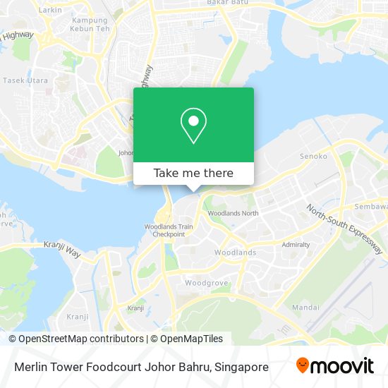 Merlin Tower Foodcourt Johor Bahru map