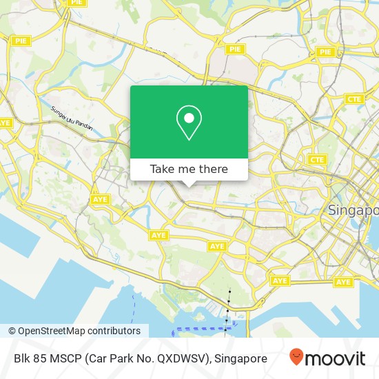 Blk 85 MSCP (Car Park No. QXDWSV) map