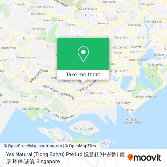 Yes Natural (Tiong Bahru) Pte Ltd 悦意轩(中峇鲁) 健康.环保.诚信 map