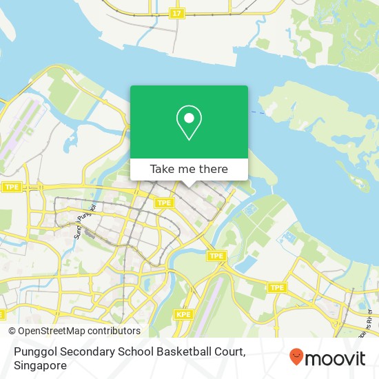 Punggol Secondary School Basketball Court map