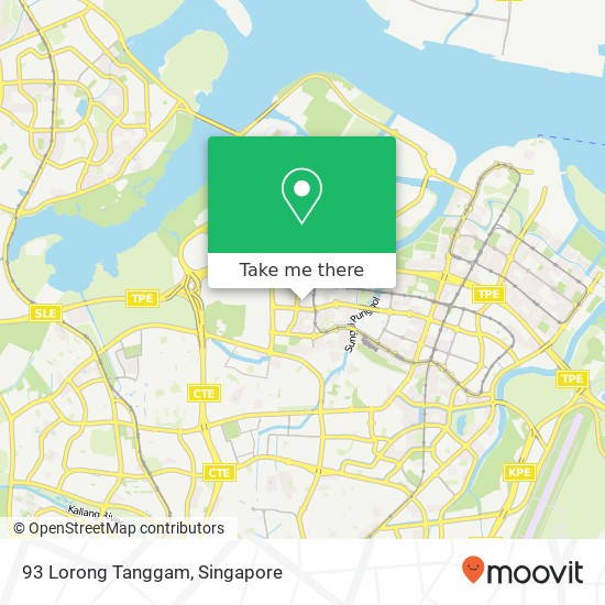 93 Lorong Tanggam map