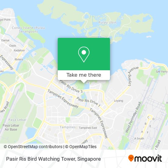 Pasir Ris Bird Watching Tower map