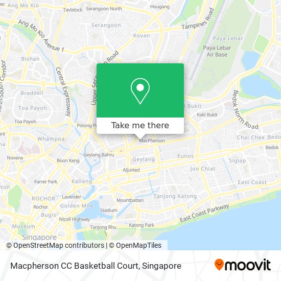 Macpherson CC Basketball Court map