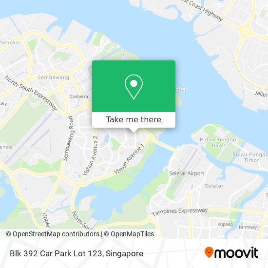 Blk 392 Car Park Lot 123地图