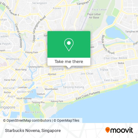 Starbucks Novena map