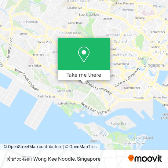 黄记云吞面 Wong Kee Noodle map
