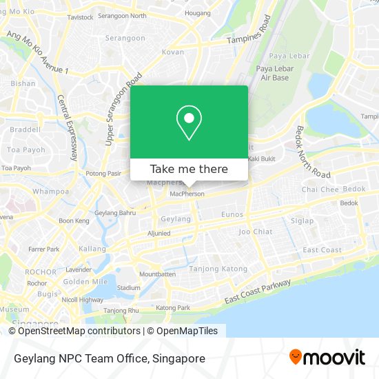 Geylang NPC Team Office map