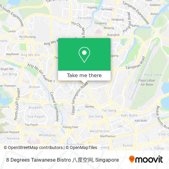 8 Degrees Taiwanese Bistro 八度空间 map