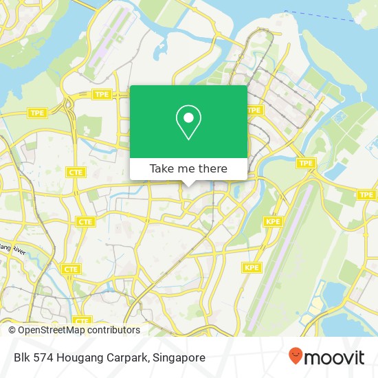 Blk 574 Hougang Carpark map
