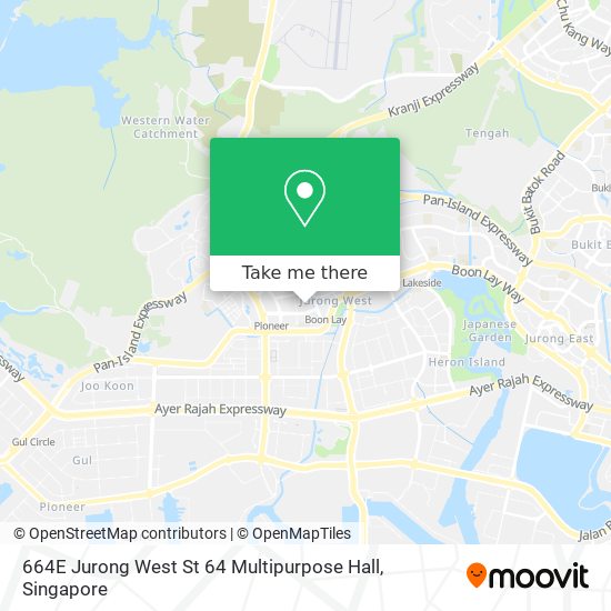 664E Jurong West St 64 Multipurpose Hall map
