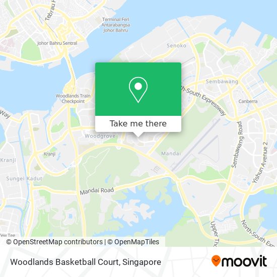 Woodlands Basketball Court map