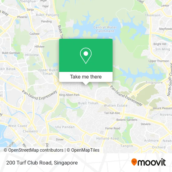 200 Turf Club Road map