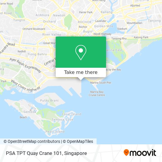 PSA TPT Quay Crane 101 map