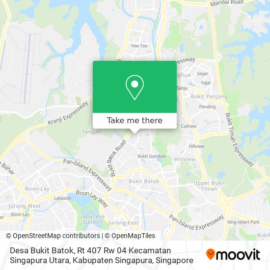 Desa Bukit Batok, Rt 407 Rw 04 Kecamatan Singapura Utara, Kabupaten Singapura地图