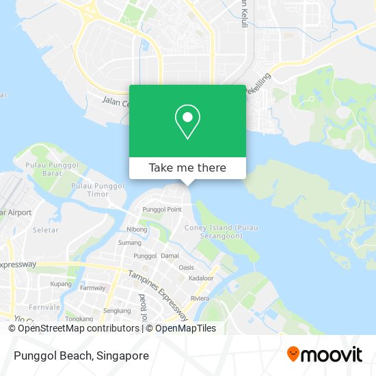 Punggol Beach map