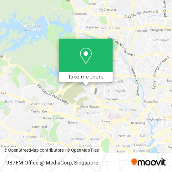 987FM Office @ MediaCorp map