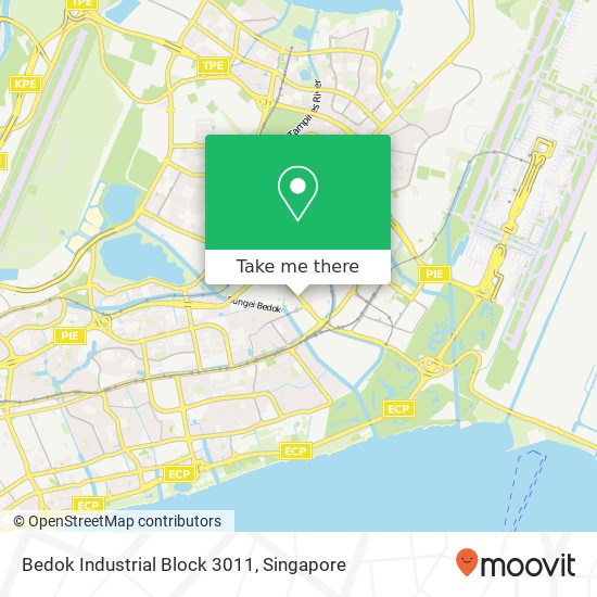 Bedok Industrial Block 3011 map