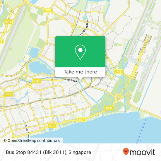 Bus Stop 84431 (Blk 3011) map