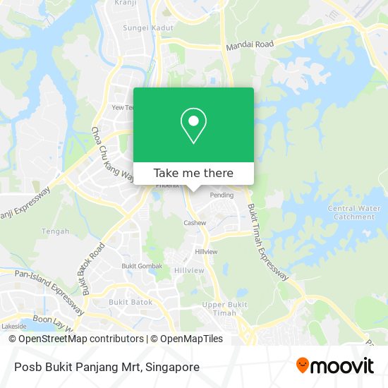 Posb Bukit Panjang Mrt map