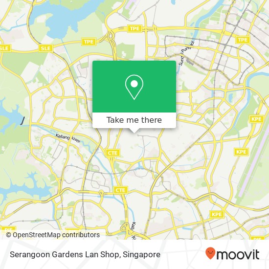 Serangoon Gardens Lan Shop map