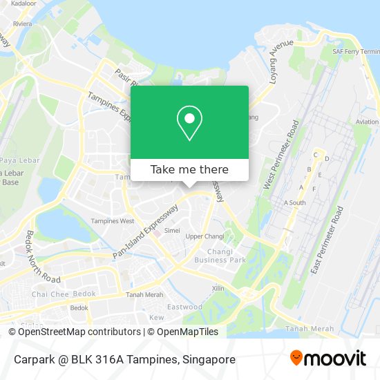 Carpark @ BLK 316A Tampines map