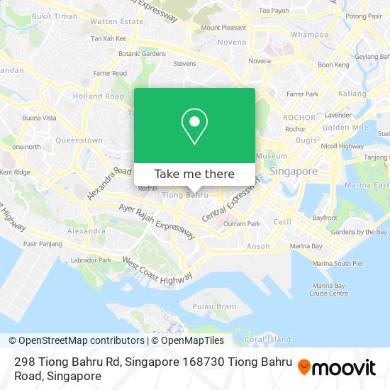 298 Tiong Bahru Rd, Singapore 168730 Tiong Bahru Road map