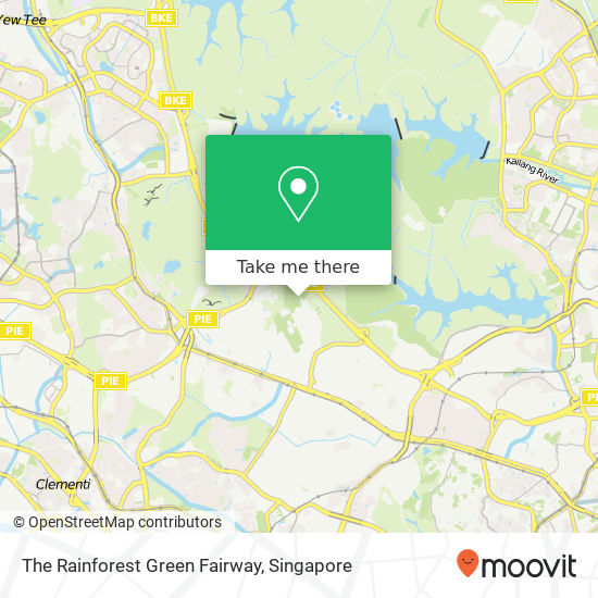 The Rainforest Green Fairway map