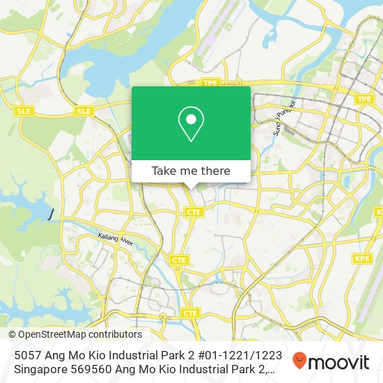 5057 Ang Mo Kio Industrial Park 2 #01-1221 / 1223 Singapore 569560 Ang Mo Kio Industrial Park 2地图