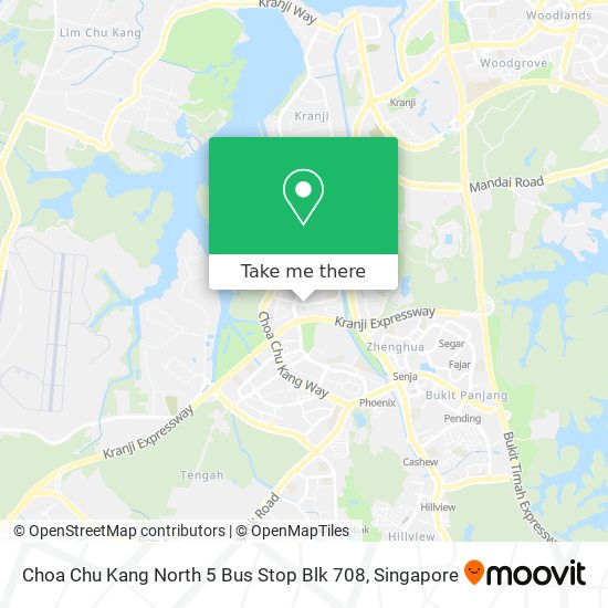 Choa Chu Kang North 5 Bus Stop Blk 708 map